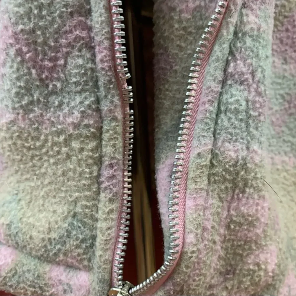 Vintage longline fleece muted southwestern print